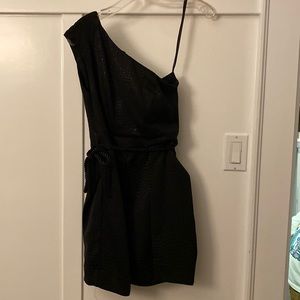Zimmermann black mini dress with tie, size 1